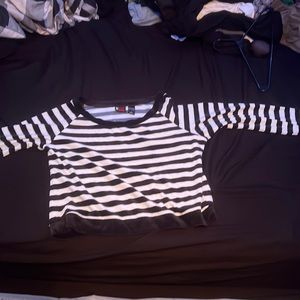 Black and white sweater